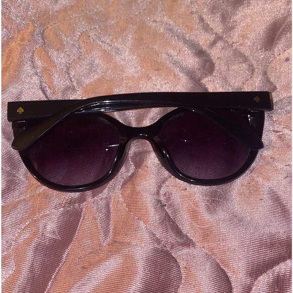 Kate Spade Samantha/s 8079O‎ Black Round Cat Eye Gray Sunglasses 54-20 140 main image 9